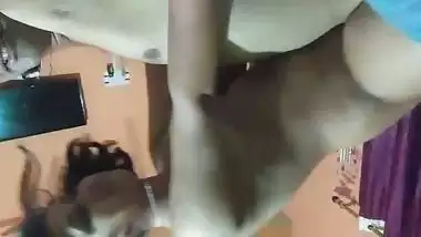 Hot desi beauty riding dick with BF XXX video