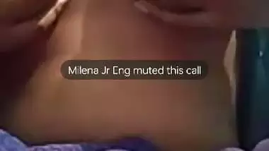 Famous mallu girlfriend boobs show on video call