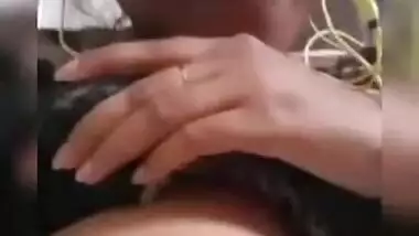 Sweet Desi XXX girl exposing her round boobs on video call