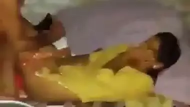 Old man drills his young granddaughter into the bed