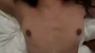 BF blindfolds and fucks his GF hard in desi porn