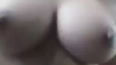 Fair big boobed Indian local girl