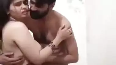 Standing bhabhi stripped fully and fucking in doggy position